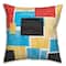 Colorful Primary Abstract I 18" x 18" Throw Pillow